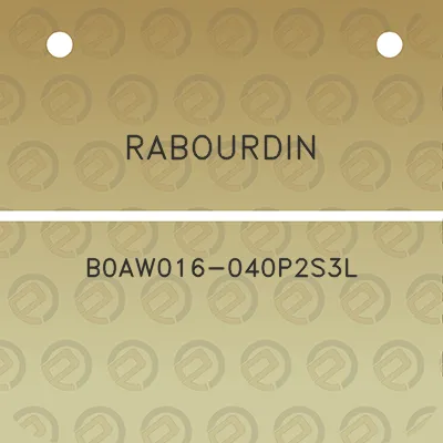 rabourdin-b0aw016-040p2s3l