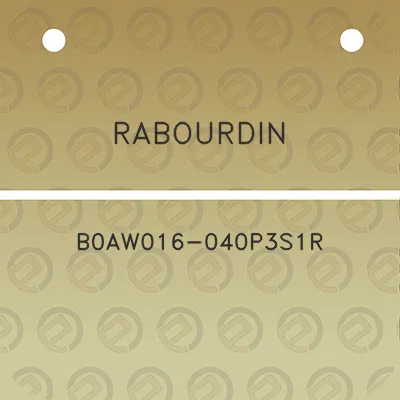 rabourdin-b0aw016-040p3s1r