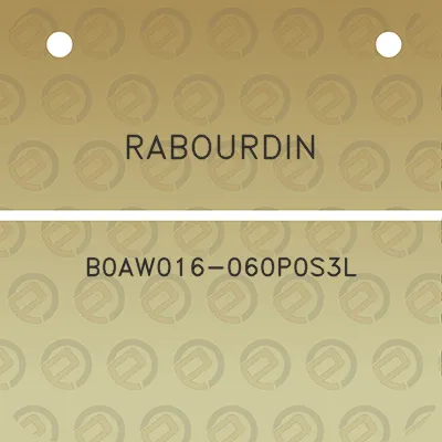 rabourdin-b0aw016-060p0s3l