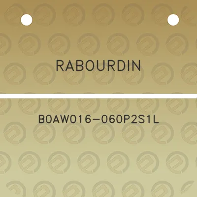 rabourdin-b0aw016-060p2s1l