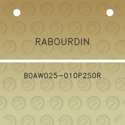 rabourdin-b0aw025-010p2s0r