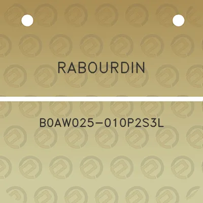 rabourdin-b0aw025-010p2s3l