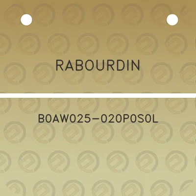 rabourdin-b0aw025-020p0s0l