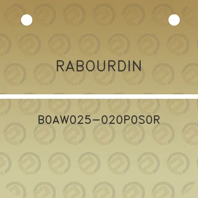 rabourdin-b0aw025-020p0s0r