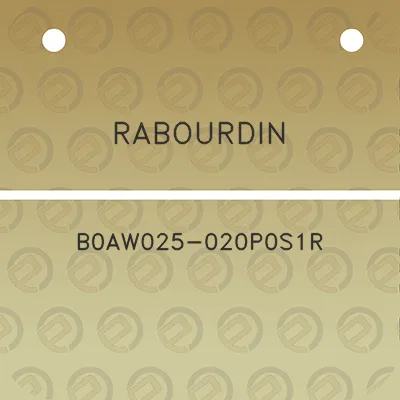 rabourdin-b0aw025-020p0s1r