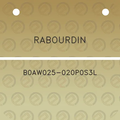 rabourdin-b0aw025-020p0s3l