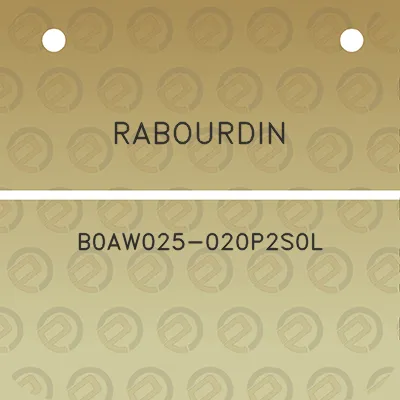 rabourdin-b0aw025-020p2s0l