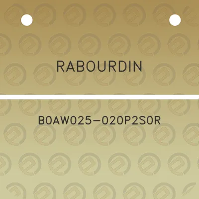 rabourdin-b0aw025-020p2s0r