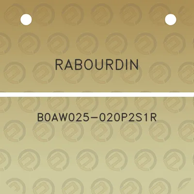 rabourdin-b0aw025-020p2s1r