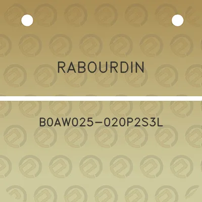 rabourdin-b0aw025-020p2s3l