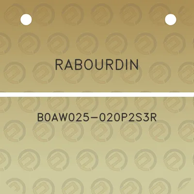 rabourdin-b0aw025-020p2s3r