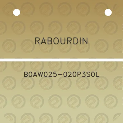 rabourdin-b0aw025-020p3s0l