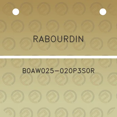 rabourdin-b0aw025-020p3s0r