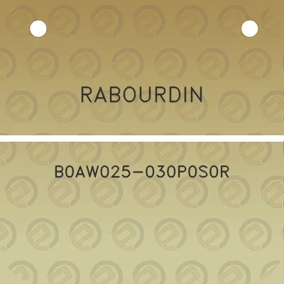 rabourdin-b0aw025-030p0s0r