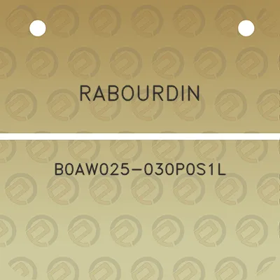 rabourdin-b0aw025-030p0s1l