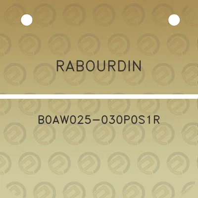 rabourdin-b0aw025-030p0s1r