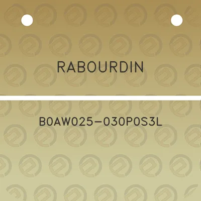 rabourdin-b0aw025-030p0s3l