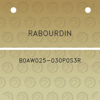 rabourdin-b0aw025-030p0s3r