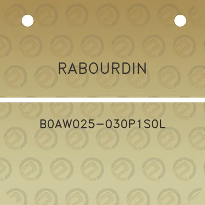 rabourdin-b0aw025-030p1s0l