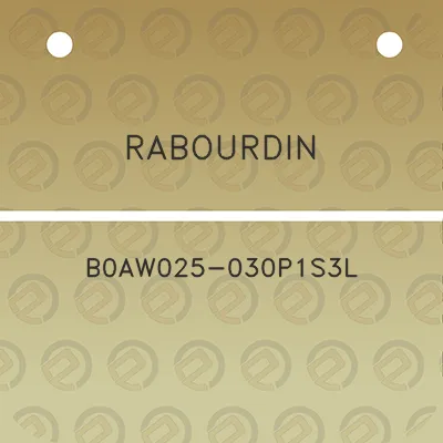 rabourdin-b0aw025-030p1s3l