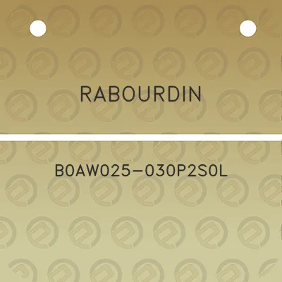 rabourdin-b0aw025-030p2s0l