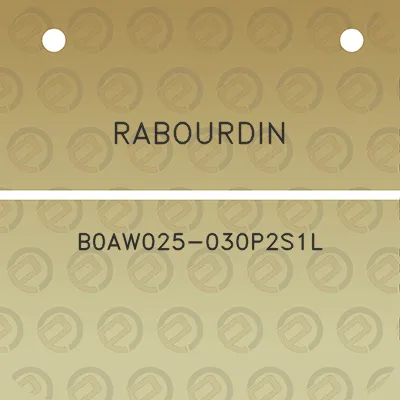 rabourdin-b0aw025-030p2s1l