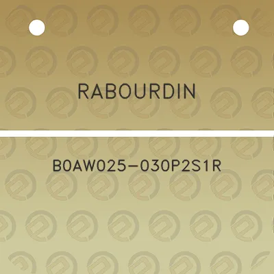 rabourdin-b0aw025-030p2s1r