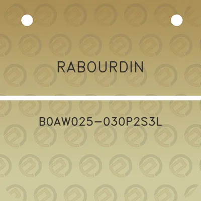 rabourdin-b0aw025-030p2s3l