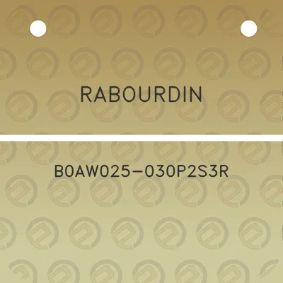 rabourdin-b0aw025-030p2s3r