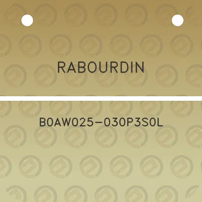 rabourdin-b0aw025-030p3s0l