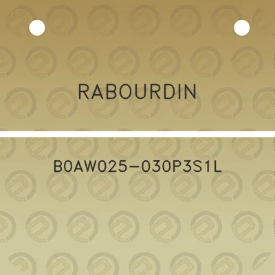 rabourdin-b0aw025-030p3s1l