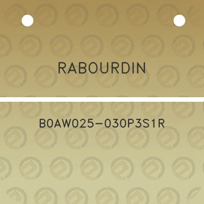 rabourdin-b0aw025-030p3s1r