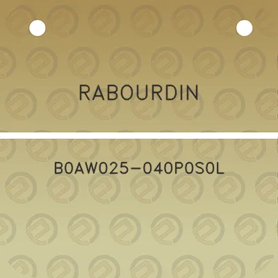 rabourdin-b0aw025-040p0s0l