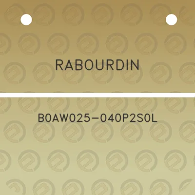 rabourdin-b0aw025-040p2s0l