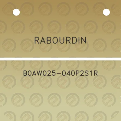 rabourdin-b0aw025-040p2s1r