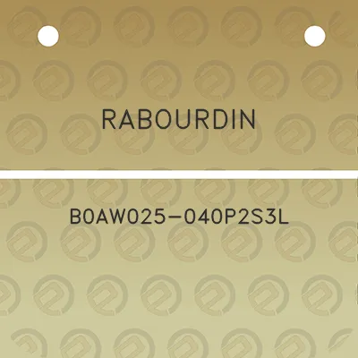 rabourdin-b0aw025-040p2s3l