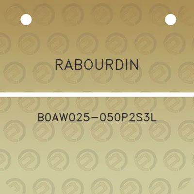 rabourdin-b0aw025-050p2s3l