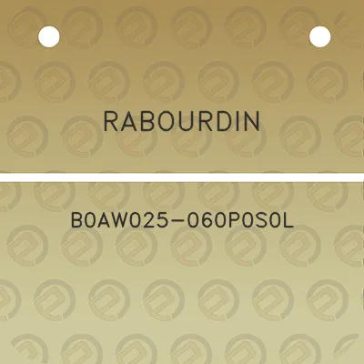 rabourdin-b0aw025-060p0s0l