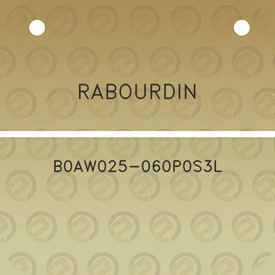 rabourdin-b0aw025-060p0s3l