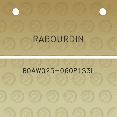 rabourdin-b0aw025-060p1s3l