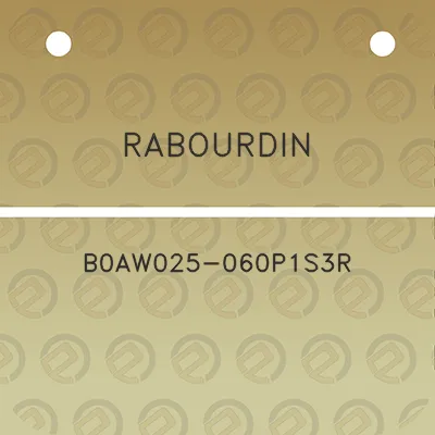 rabourdin-b0aw025-060p1s3r