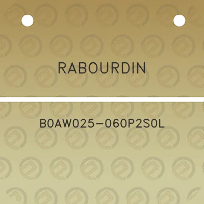 rabourdin-b0aw025-060p2s0l