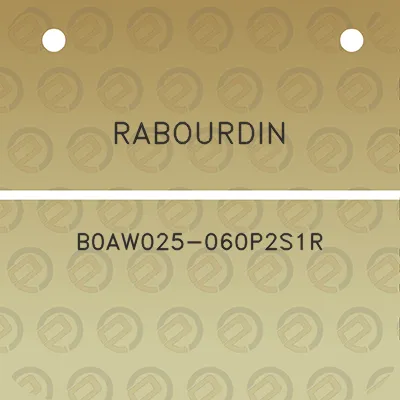 rabourdin-b0aw025-060p2s1r