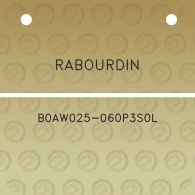 rabourdin-b0aw025-060p3s0l