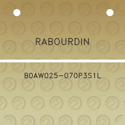 rabourdin-b0aw025-070p3s1l