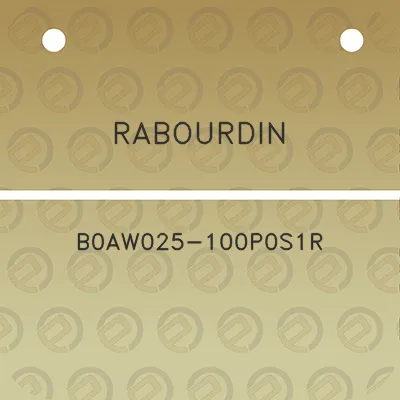 rabourdin-b0aw025-100p0s1r