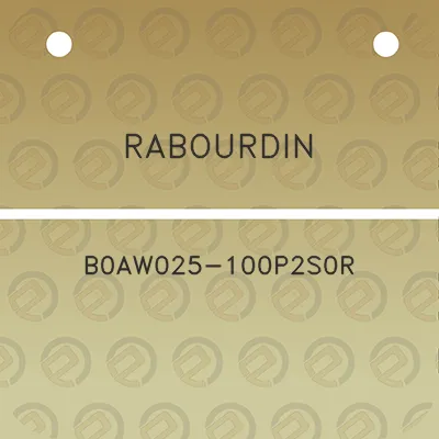 rabourdin-b0aw025-100p2s0r