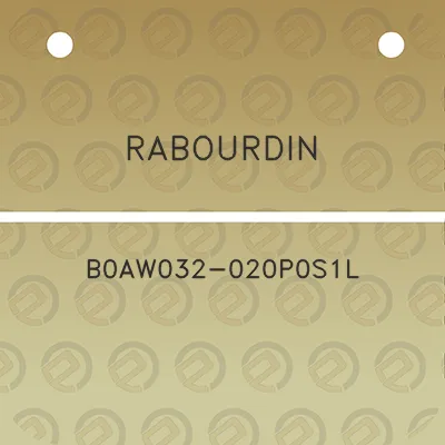 rabourdin-b0aw032-020p0s1l