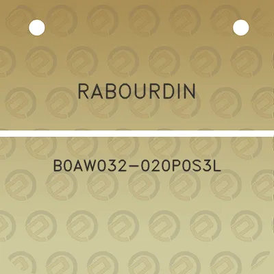 rabourdin-b0aw032-020p0s3l