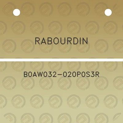 rabourdin-b0aw032-020p0s3r